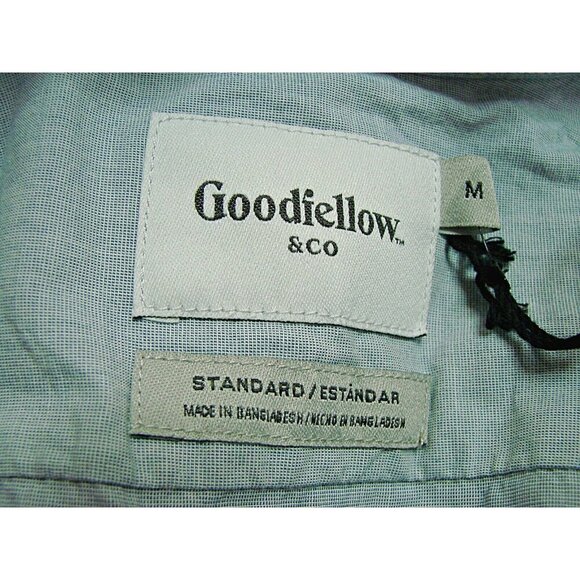 NEW Goodfellow & Co Mens Size M Blue Dress Shirt Button Down Standard Fit Cotton - Picture 3 of 10